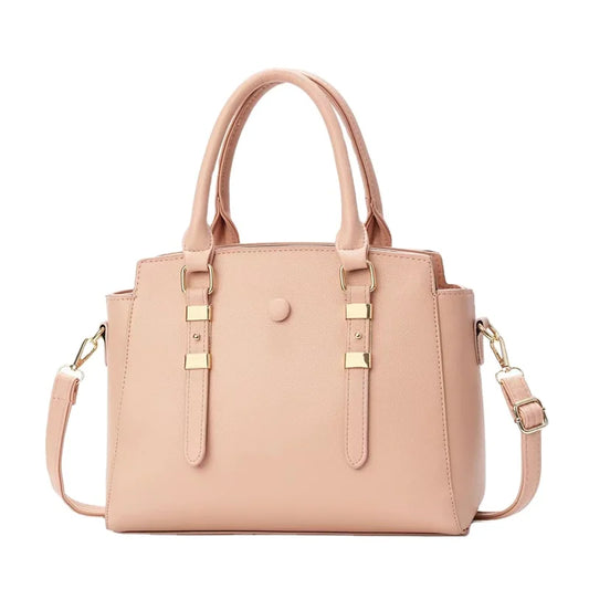 2024 New Women's Large-Capacity Retro Leisure Bag Casual Tote Oblique Straddle One-Shoulder Handbag Zipper Pure Color Simple