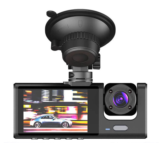 3 Lens Camera Car DVR Dash Cam 1080P Full Hd Front Wide Angle IR Inner Reverse Video Recorder Driver Car Black Box