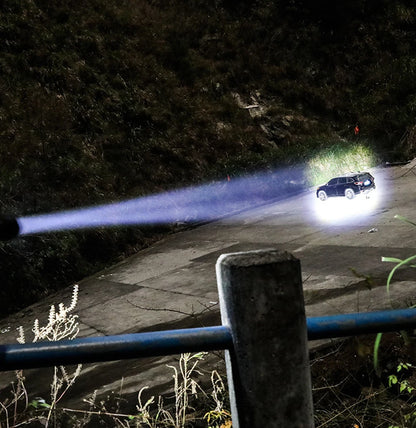 Powerful XHP50 LED Flashlight Waterproof 18650 Torch With Side Light 7 Modes Camping Fishing Lantern USB Rechargeable Zoom Lamp