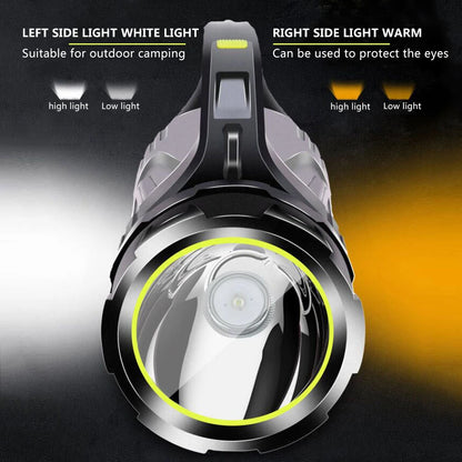 Super Bright USB Rechargeable Searchlight LED Flashlight Waterproof Ultra-Long Range Hand lamp Outdoor Hunting Fishing Light