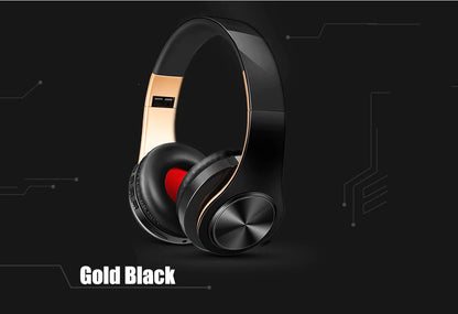 2025 New Bluetooth Wireless Stereo Headphones Earphone Headset with FM TF Card Slot And Built-in MIC for MP3 PC iPod Cell Phone