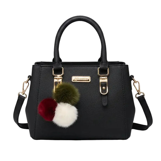 Yogodlns women beading pendant handbag ladies embossed shoulder bag ladies Messenger bag hairball bags high quality bag