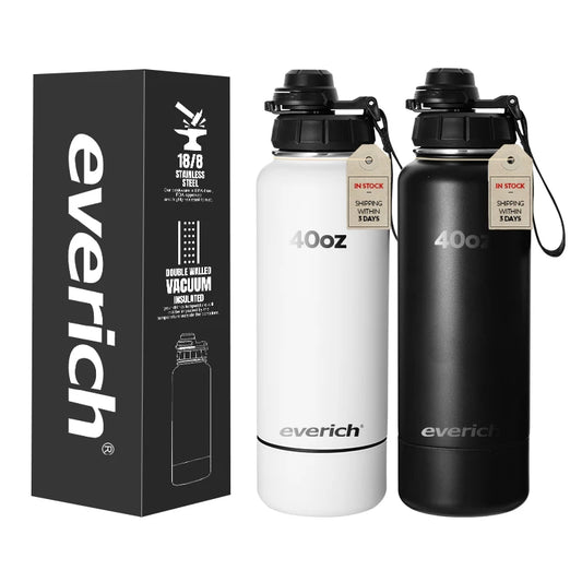 32oz Classical 304 Stainless Steel Electrolytic Polishing Layer Double Wall Insulated Vacuum Flask Sports Water Bottle