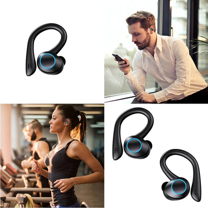 2025 Wireless Earbud YKK-Q23 BT 5.1 Ear Buds in Ear Hook Sports Headphone With Earhook Waterproof Touch Earphone Running Fitness
