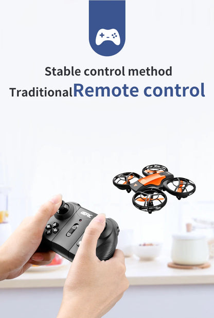New V8 Mini Drone 4K 1080P HD Camera WiFi Fpv Air Pressure Altitude Hold Black Quadcopter RC Drone