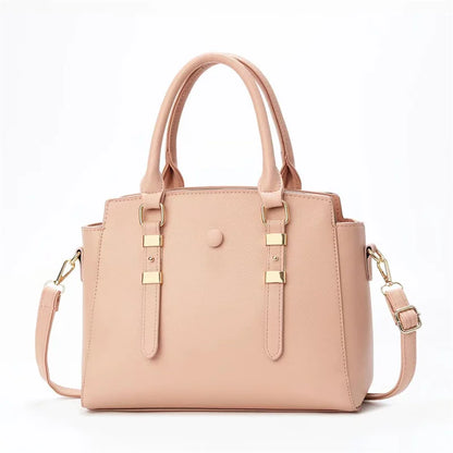2024 New Women's Large-Capacity Retro Leisure Bag Casual Tote Oblique Straddle One-Shoulder Handbag Zipper Pure Color Simple