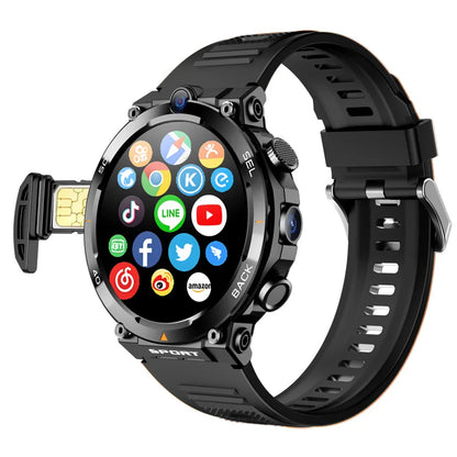 2024 4G 5G Smart Watch H10 WiFi GPS Dual Camera Video Call NFC 4+64GB 900MAH Battery Android Sport Smart Watch