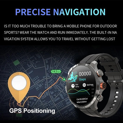 Newest Camera Video Call Gps Smart Watch Sport Men Sim Card Android Phone Smartwatch With 2Gb Ram+16Gb Rom (Ddr3)