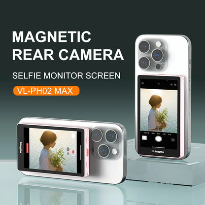 Kingma PH02 Max New Magnetic Vlog Selfie Camera Monitor Screen Custom IPhone13 14 15 16 PRO MAX  S23 Ultra 13 14 Ultra