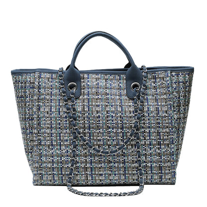 Women Tote Bag Fashion Nylon Large Handbag Chains Shoulder Bags Ladies Big Messenger Bag, Shopping Bag