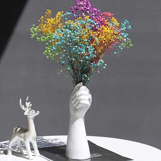 Nordic Style Ceramics Vase Modern Creative Hand Vase Flowers