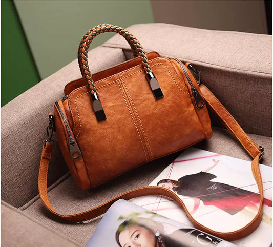 Fashion Large Capacity Shoulder Leather Women Bag