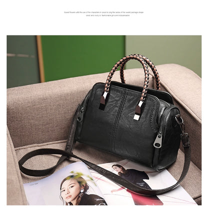 Fashion Large Capacity Shoulder Leather Women Bag
