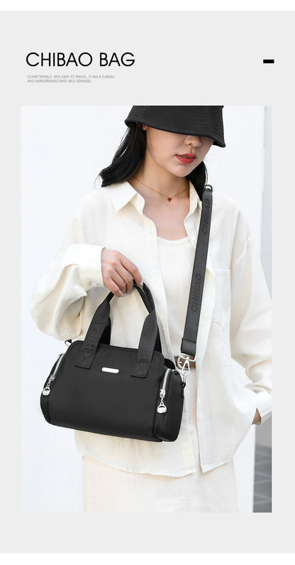 2024 New Arrival Large Capacity Handbag Women's Fashion Casual Lightweight Canvas Bag Women's Shoulder Messenger Bag Oxford Cloth