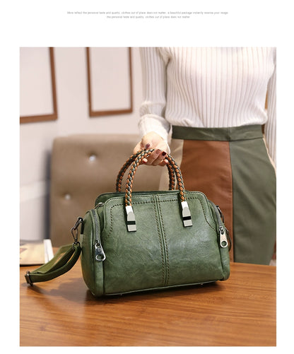 Fashion Large Capacity Shoulder Leather Women Bag