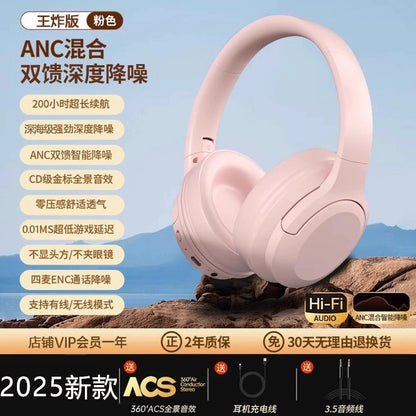 2025 Computer Head-Mounted Wireless Bluetooth Headset New Arrival Mobile Phone Wired Noise-Canceling Headset Specially for Gaming