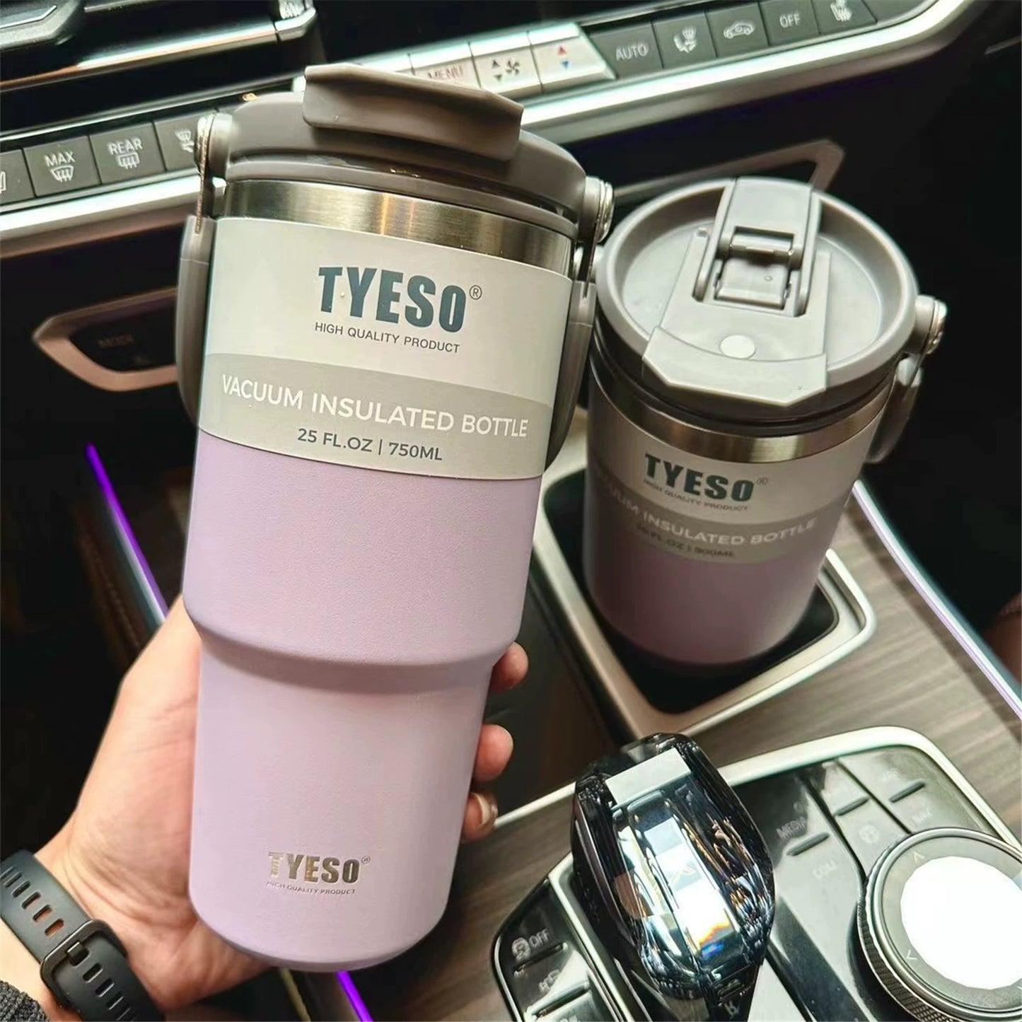 Taishuo New Product Satchel Ice Cream Cup Car Coffee Cup Stainless Steel Large Capacity Insulation Sports Kettle Export