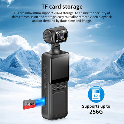 Xiaomi Handheld Pocket Camera 4K HD Camera 180° Rotating Convenient Back Clip Sports Camera Handheld Video Cycling Recorder