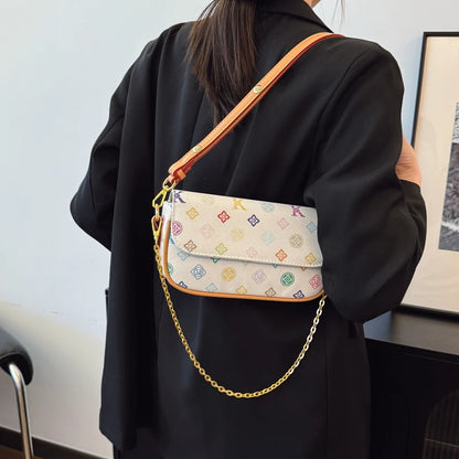 Classic Elegant Ladies Shoulder Bag Luxury Leather Handbag Designer Crossbody Purse Women's Tote Fashion Stylish Gift
