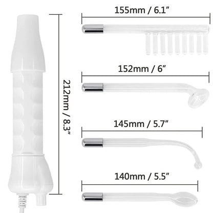 Portable High Frequency Facial Machine Wand Handheld Electric Face Skin Beauty Tools Acne Treatment Device
