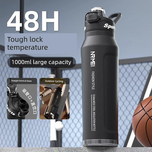 Japanese Style New Vacuum Cup Large Capacity Cold Cup SUS316 Stainless Steel Outdoor Sports  Water Cup Portable Student