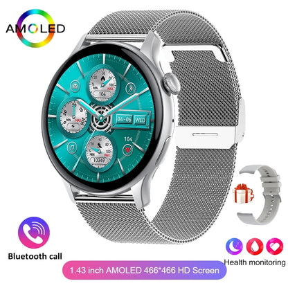 2024 True AMOLED Smart Watch Ladies Screen always Show Time 466*466 HD Health Tracker Voice Calling Smartwatch Women For Xiaomi