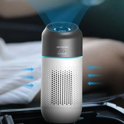 Car Air Purifier HEPA Filter Portable Intelligent Gesture Sensing Mini Air Purifier Automotive Supplies PM2.5 Smell Odor Removal