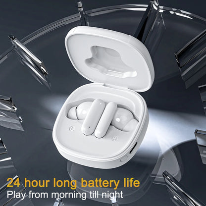 LX-60 Full Touch Screen Headphones ANC Bluetooth 5.4 Noise Cancelling Earphones HiFi Stereo Wireless In-Ear ENC Earbuds With Mic