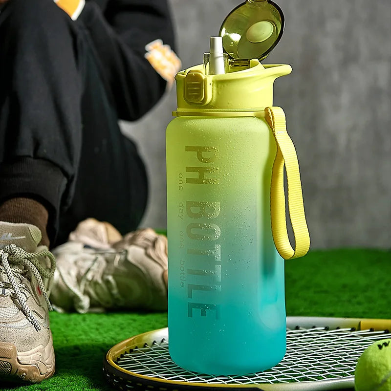 2.2L High-capacity Sport Water Bottle Portable Outdoor Travel Leakproof Drinking Bottle High Temperature Resistance Drink Bottle
