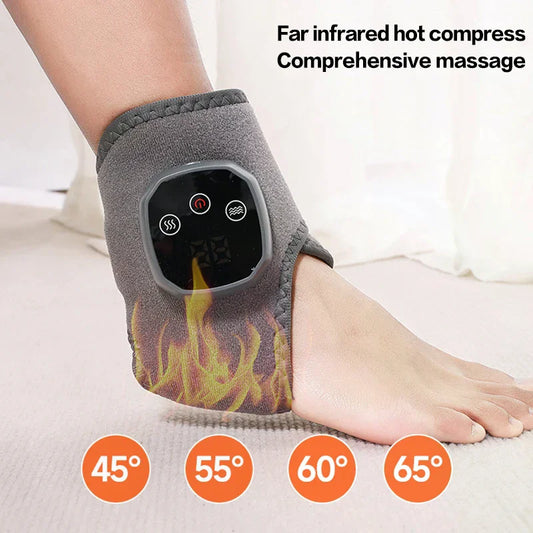Foot Massager 2-in-1 Warming Wrap – Relax & Renew Foot & Ankle Massager With 3 Modes & 4 Heat Levels