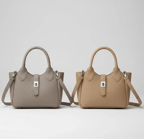 Ladies Tote Bag Crafted From Fine Leather Featuring Trendy Commuter Design And Paris Casual Vintage Look