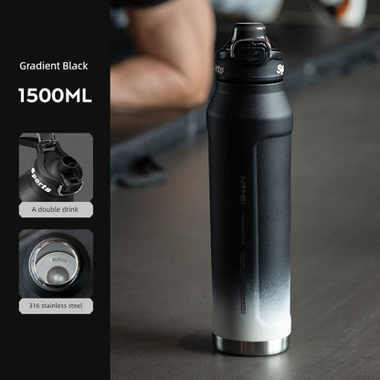 Japanese Style New Vacuum Cup Large Capacity Cold Cup SUS316 Stainless Steel Outdoor Sports  Water Cup Portable Student