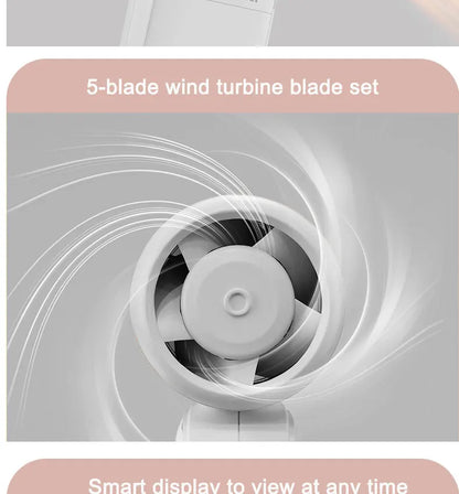 Xiaomi Youpin Electric Fan Wireless Portable Handheld Desktop Small Fan 100 Levels High Speed Strong Wind Mini Pocket Fan Gift