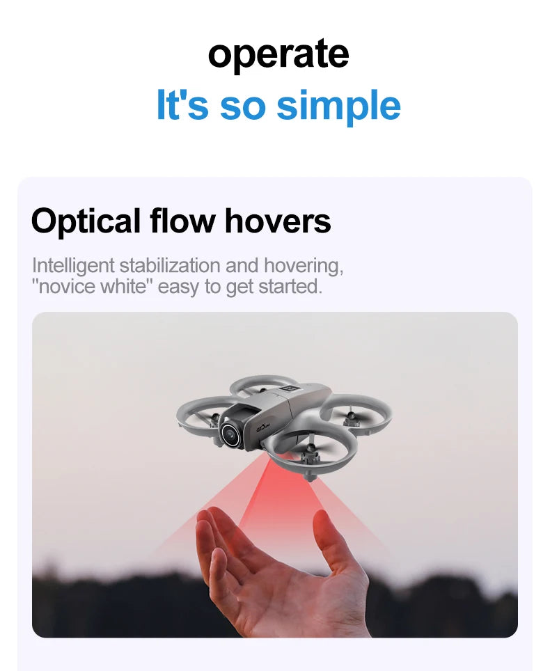GT3 Drones Mini 8K HD Dual Camera Intelligent Obstacle Avoidances Aerial Photography Flyer Optical Flow Positioning Beginner UAV