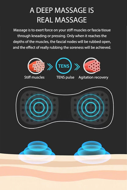 Tens Massager Electrode Pads For EMS Neck Massager Gel Patch Accessories Trainer Exerciser Replacement Muscle Stimulator Sticker