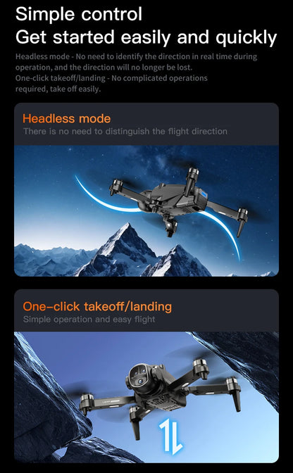New H21/H20 Drone 8K HD Professional 90° ESC Camera Brushless Motor Optical Flow Hovers Quadcopter Drones