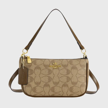 Ladies Classic Geometry Pattern Multifunctional Crossbody Bag 2025 Women's Handbag Fashionable Printed Shoulder Bag PU Leather