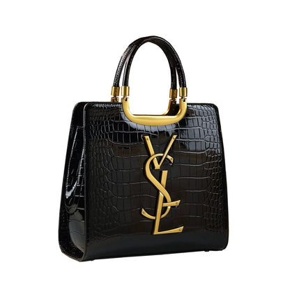 High-grade light luxury handbag New Autumn and Winter fashion Tote bag women's crocodile print single shoulder crossbodybag