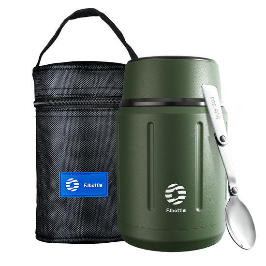 FEIJIAN Food Thermos Vacuum Lunch Box 316 Stainless Steel  Lunch Container 750ML Free Spoon