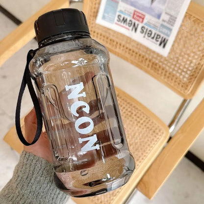 850/1100/1300ml Clear Water Bottle Portable Leakproof Large Capacity Travel Kettle Lightweight Water Jugs