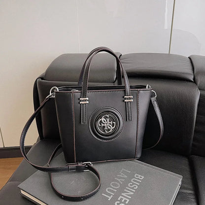 2025 Summer Women's Printed Letter Tote Bag, Large Capacity Shoulder & Crossbody Purse, Trendy Handheld Design for Everyday Use