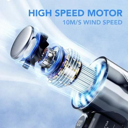 2025 Portable Handheld Fan - 100-Speed Turbo Cooling, 3000mAh Rechargeable, High Wind Outdoor Mini Fan with Adjustable Airflow