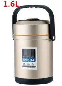 304 Thermal insulation Thermos Food Container Lunch Box Stainless Steel School Bento Box Storage Portable rice box Dinnerware