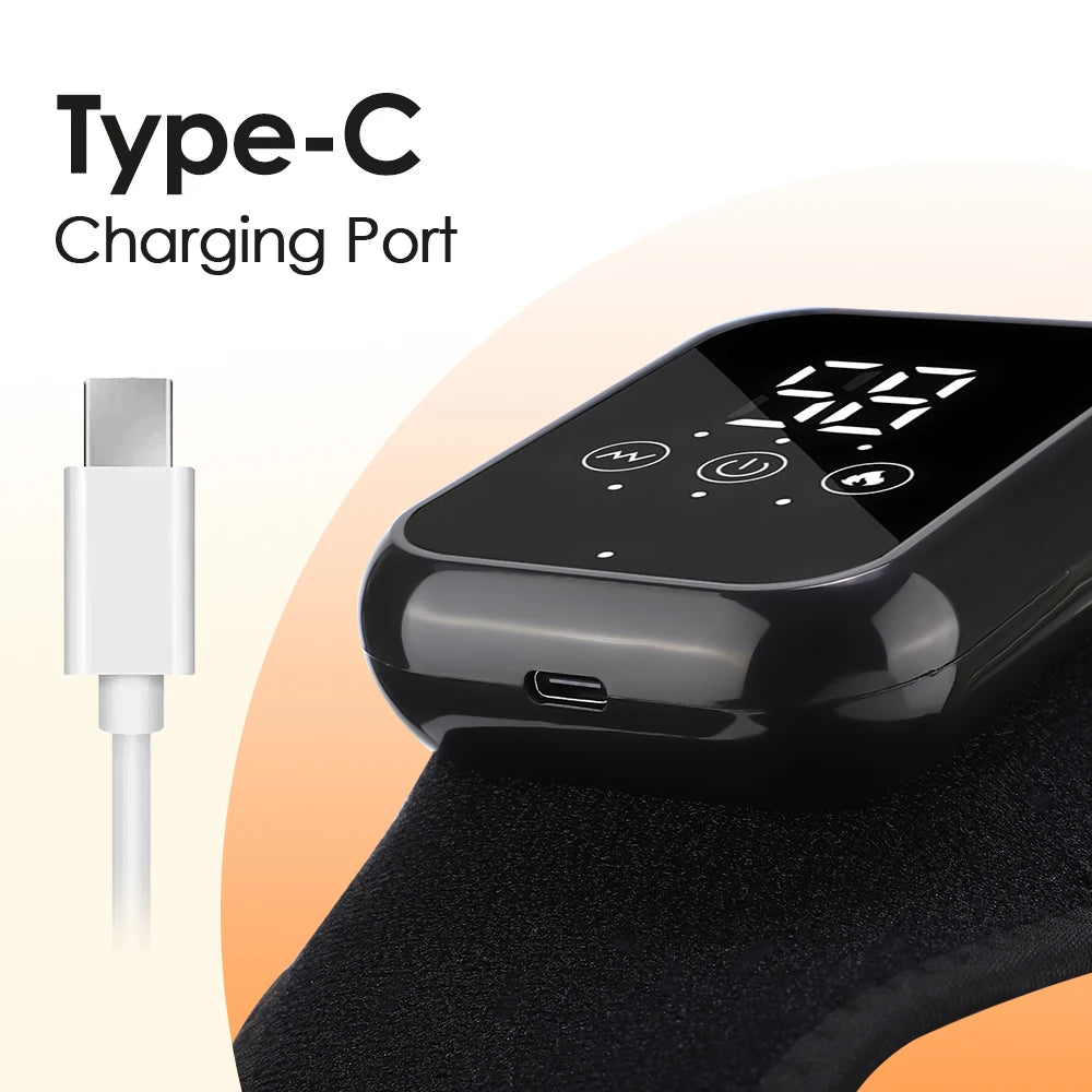 Foot Massager Hot Compresses Vibration Massager Ankle Protection Strap USB Foot and Ankle Joint Protection Fatigue Relieve