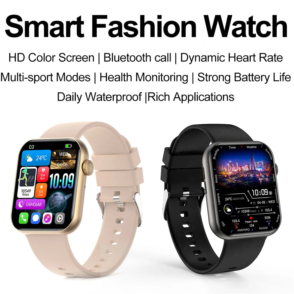 2025 New For XIAOMI Smart Watch Full Touch Screen Bluetooth Call Heart Rate Waterproof Watches Sports Bracelet Smartwatch Women