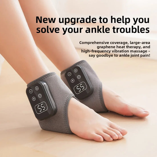 Cordless Design Foot Massager 5-Temperature Settings 3 Vibration Modes Triple Method Massager USB Charging Pain Relief