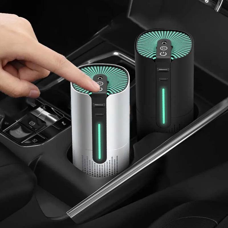 Small Ionic Smoke Absorber Plasma Negative Anion Generator Vehicle Purification Purifier Ionizer Mini Car  Air Cleaner