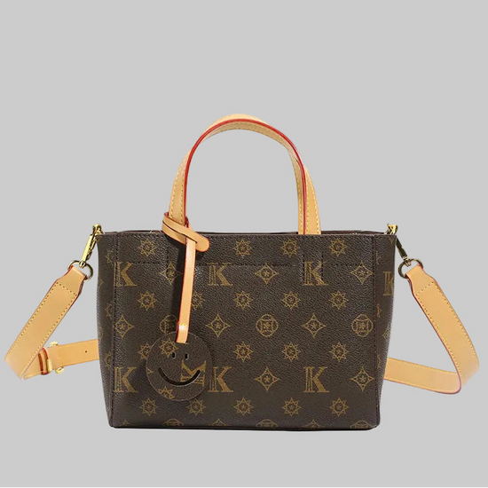 Classic Leather Tote Bag For Ladies, Shoulder Strap And Spacious, Elegant Popular Handbag By Luxury Brand For Women