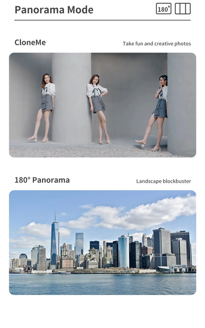 Q18 Desktop Following the shooting Mode Gimbal Stabilizer Selfie Stick Tripod with Fill Light for Smartphone