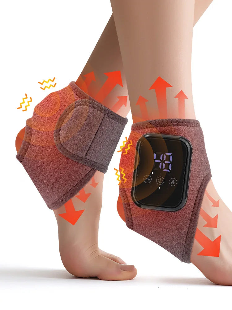ChiJiaoDr Electric Heating Ankle Care Home Massager Foot Therapy Hot Compress Pain Relief Rehabilitation Protective Equipment